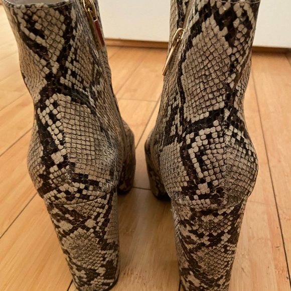 Faux Snake Skin Booties - Picture 4 of 4